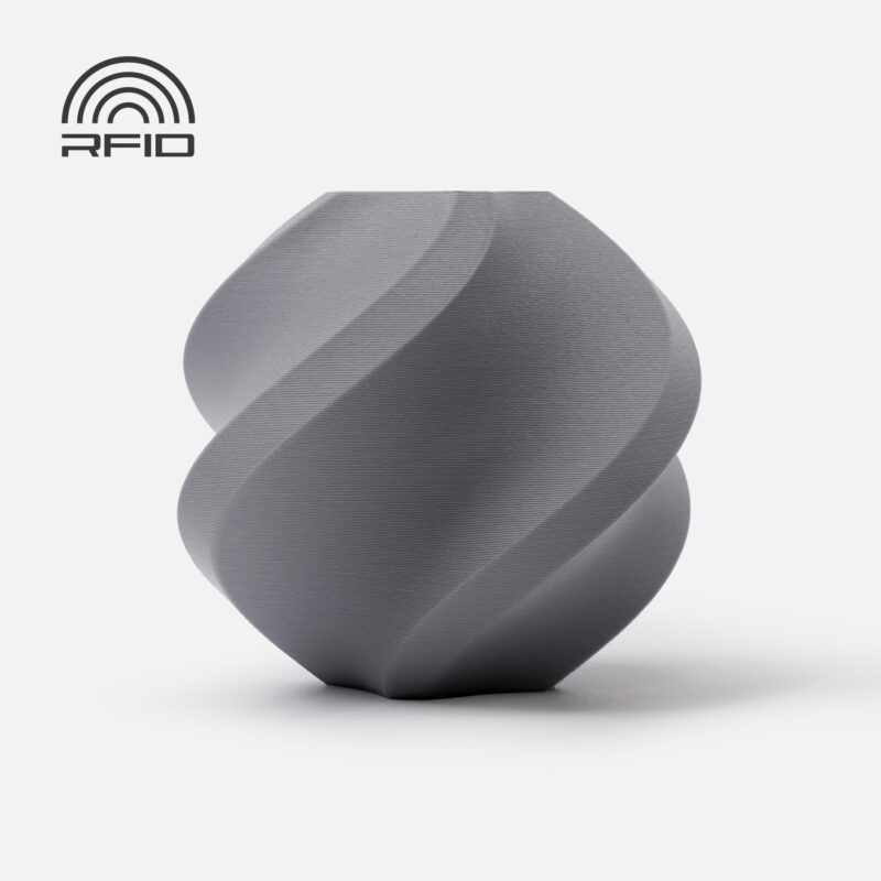 PLA- пластик Matte Bambu Lab Filament Ash Gray з RFID чіпом для 3D-принтера (11102) 1 кг