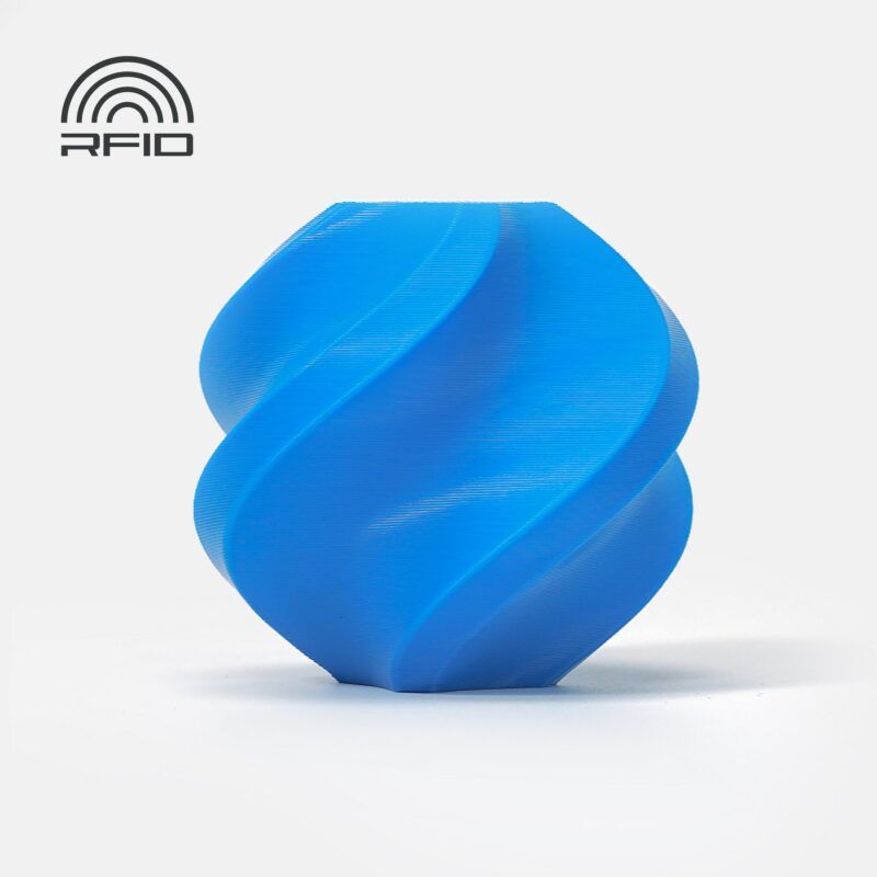 PLA - Basic Refill пластик без котушки Bambu Lab Filament Cyan з RFID чіпом для 3D-принтера (110603) 1 кг
